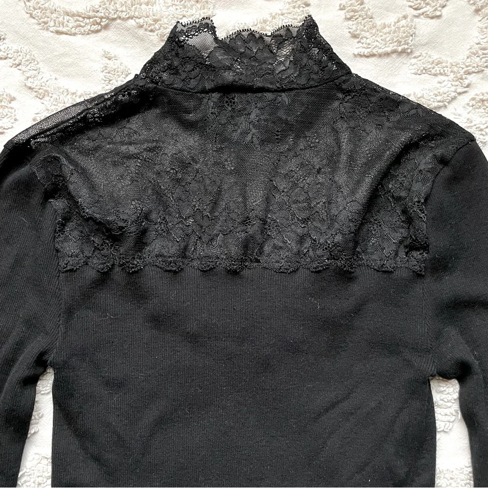 All Black Lace Dressy top x small from Rosemunde - Picture 6 of 8